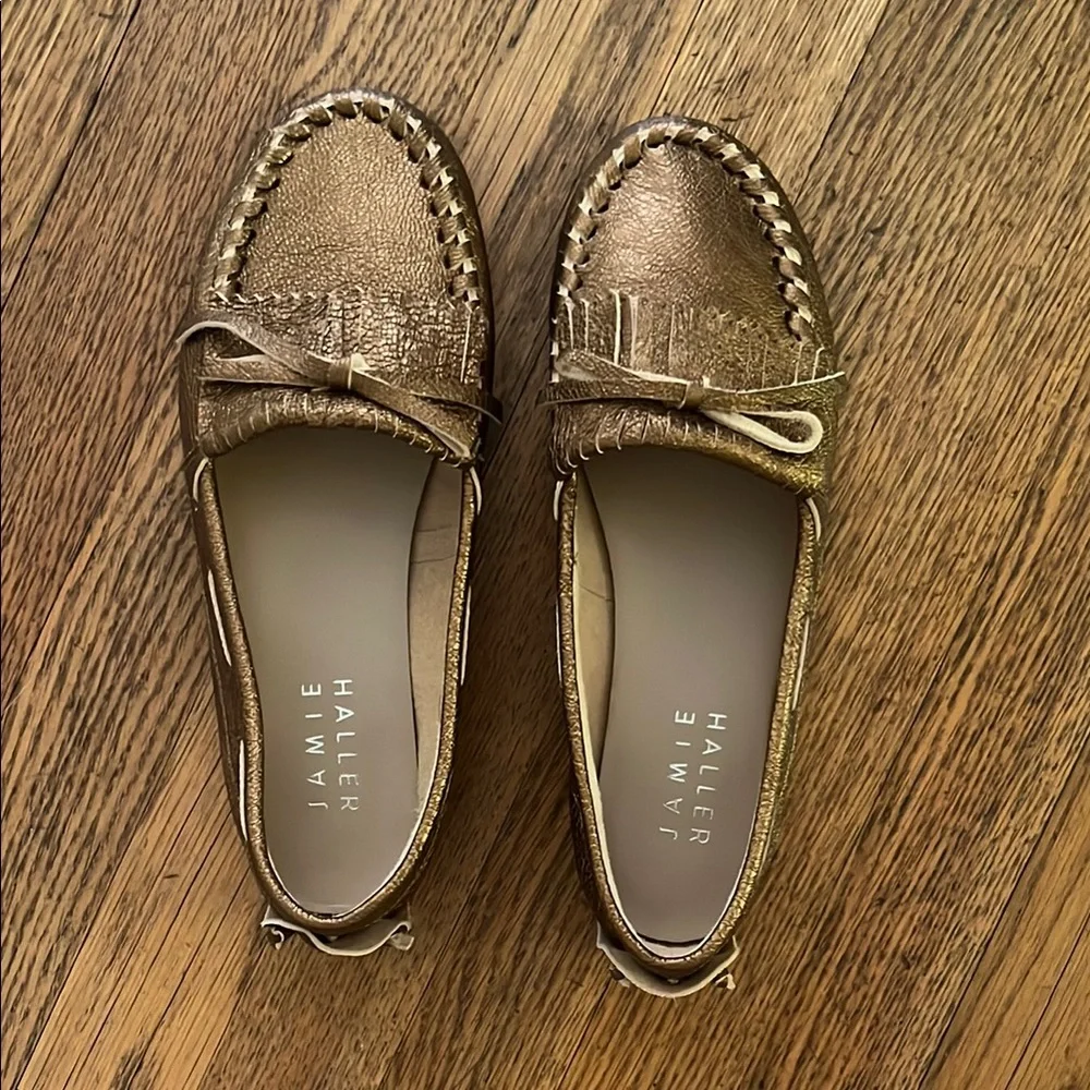 Jamie Haller Camp Loafer in Gold/Bronze - Picture 3 of 13